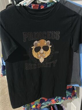 Princess Security Kids' Black Graphic Tee